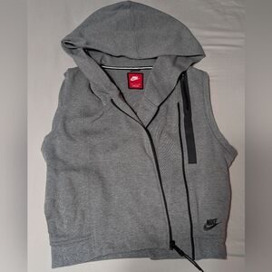 Nike Tech Fleece Hooded Vest -  Grey/Gray Size Small
